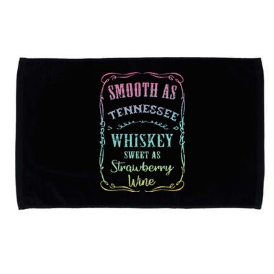 Smooth as Tennessee Whiskey Funny Humour Tee Vacation Microfiber Hand Towel