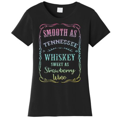 Smooth as Tennessee Whiskey Funny Humour Tee Vacation Women's T-Shirt