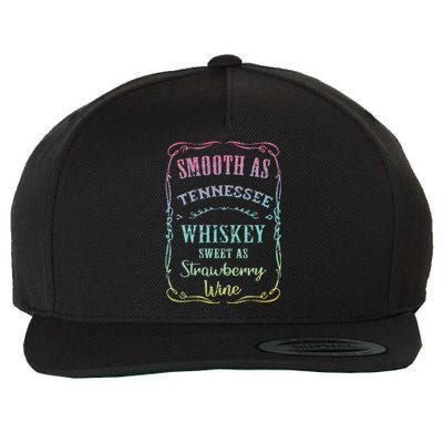 Smooth as Tennessee Whiskey Funny Humour Tee Vacation Wool Snapback Cap