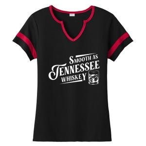 Smooth As Tennessee Whiskey Ladies Halftime Notch Neck Tee