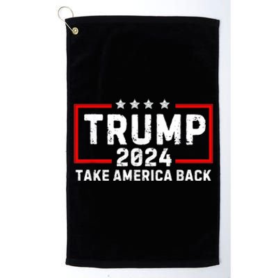 Save America Trump 2024 3 Platinum Collection Golf Towel