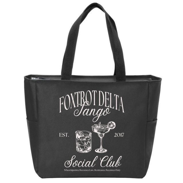 Subtle Anti Trump Zip Tote Bag