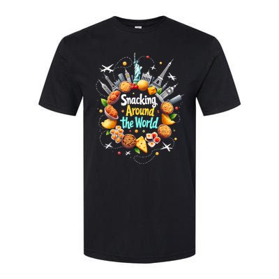 Snacking Around The World Fast Food Travel Traveler Foodie Softstyle CVC T-Shirt