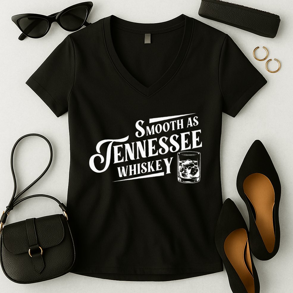 Smooth As Tennessee Whiskey Women's V-Neck T-Shirt