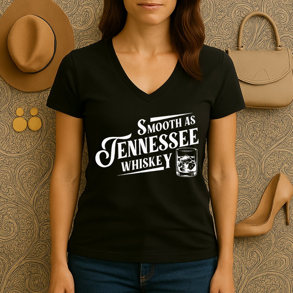 Smooth As Tennessee Whiskey Women's V-Neck T-Shirt