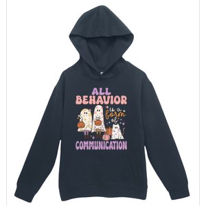 Spooky Aba Therapy All Behavior Is A Form Of Communication Urban Pullover Hoodie