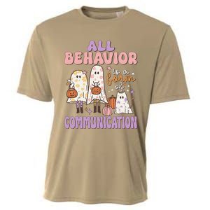 Spooky Aba Therapy All Behavior Is A Form Of Communication Cooling Performance Crew T-Shirt