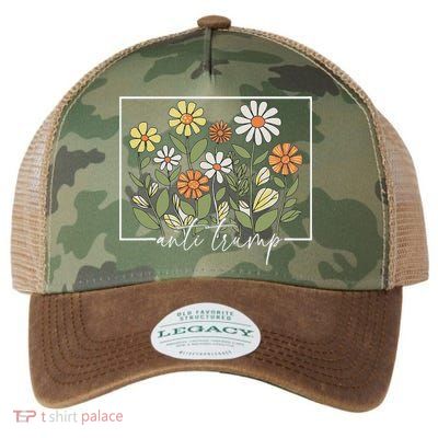 Subtle Anti Trump Floral Flower Democrat President Liberal Legacy Tie Dye Trucker Hat