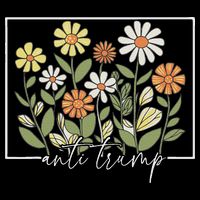 Subtle Anti Trump Floral Flower Democrat President Liberal 16 in Basic Backpack
