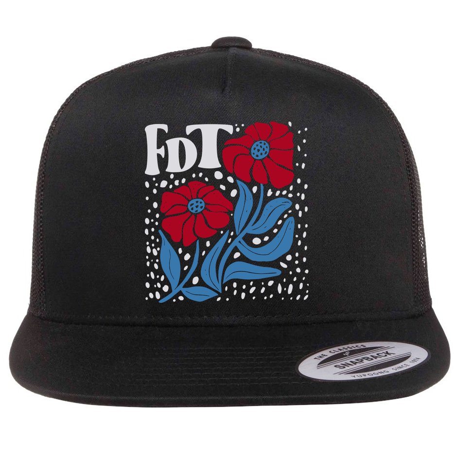 Subtle Anti Trump Fdt Anti Maga Flat Bill Trucker Hat