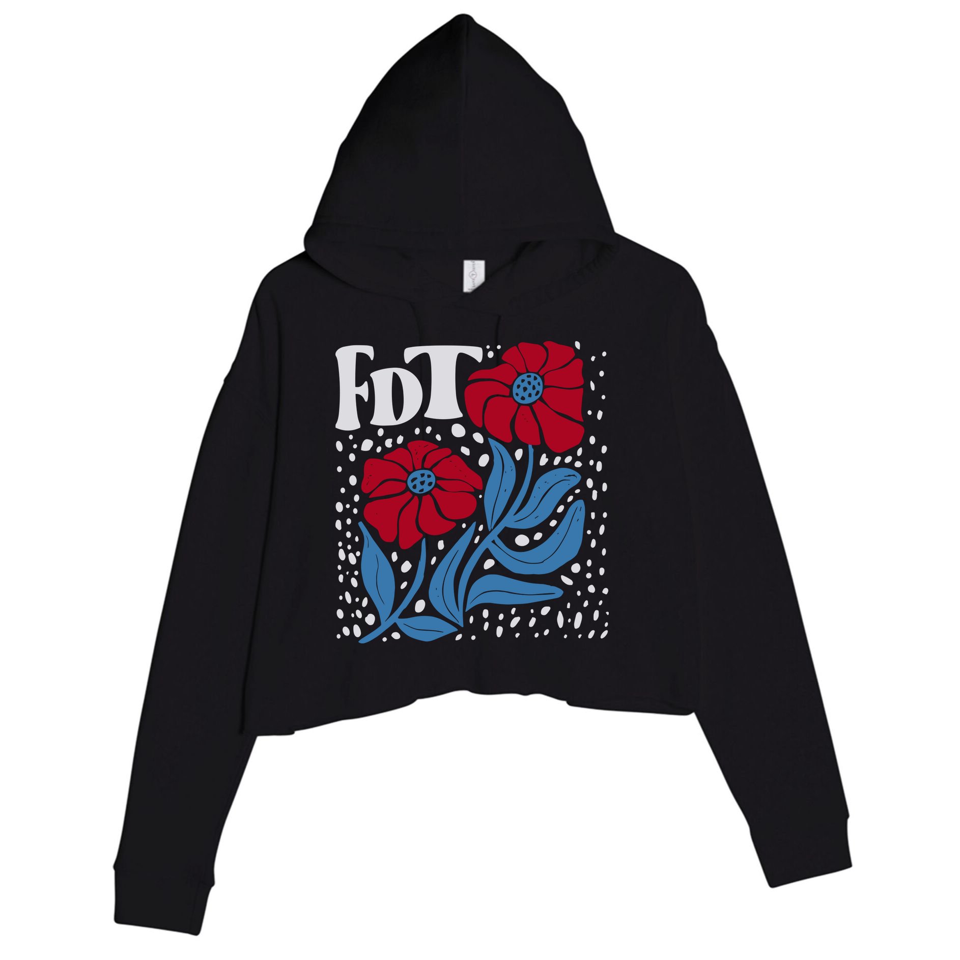 Subtle Anti Trump Fdt Anti Maga Crop Fleece Hoodie
