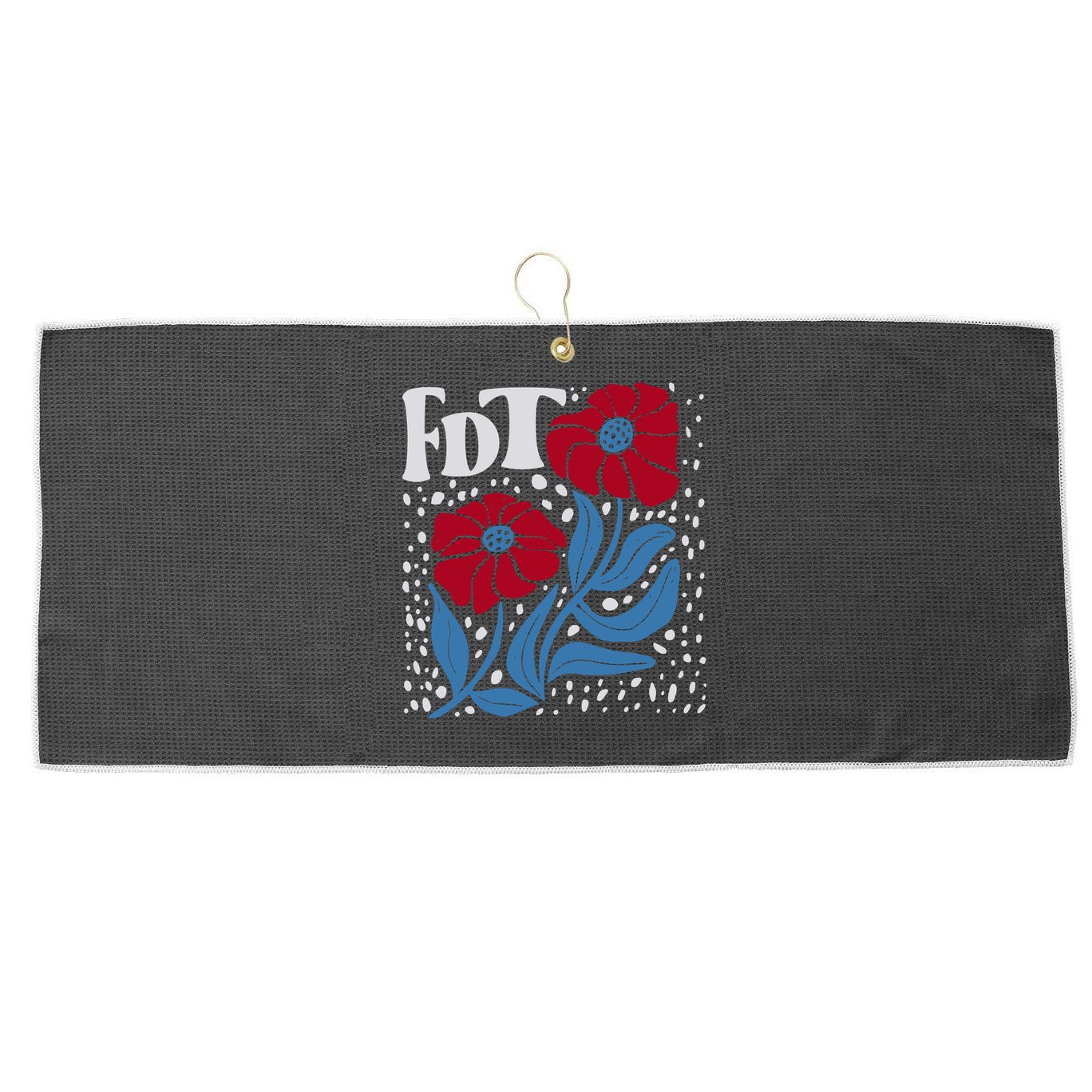 Subtle Anti Trump Fdt Anti Maga Large Microfiber Waffle Golf Towel