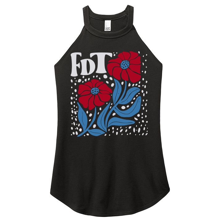 Subtle Anti Trump Fdt Anti Maga Women's Perfect Tri Rocker Tank