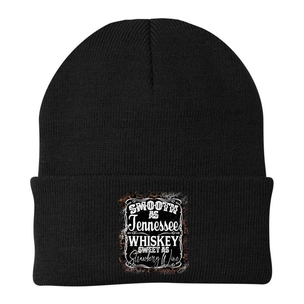 Smooth As Tennessee Whiskey Label Beanie