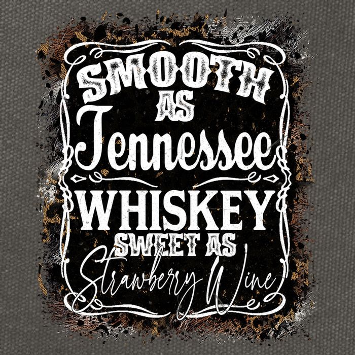 Smooth As Tennessee Whiskey Label Cotton Canvas Backpack