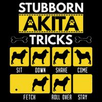Stubborn Akita Tricks Dog Lover Gift for mother's day Drawstring Bag