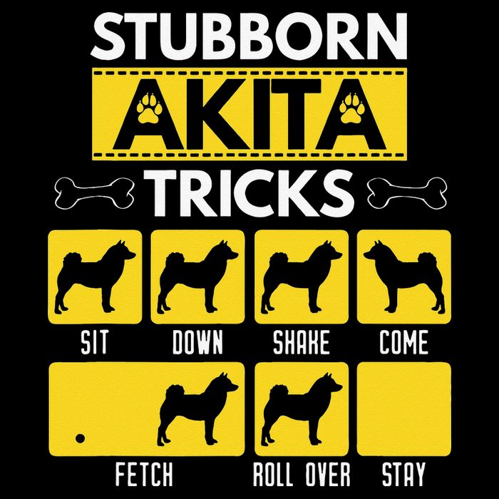 Stubborn Akita Tricks Dog Lover Gift for mother's day Drawstring Bag