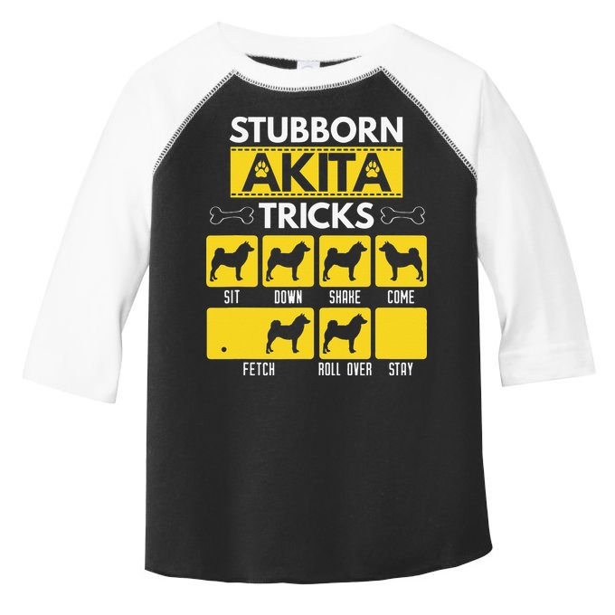 Stubborn Akita Tricks Dog Lover Gift for mother's day Toddler Fine Jersey T-Shirt