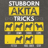 Stubborn Akita Tricks Dog Lover Gift for mother's day Cotton Canvas Backpack