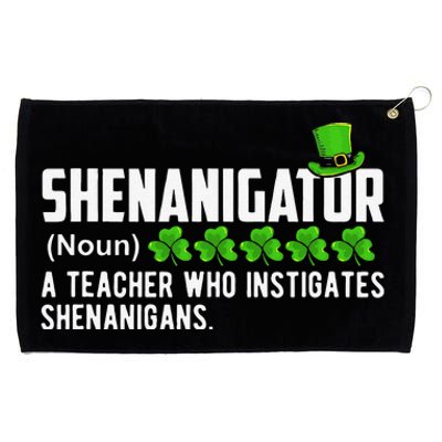 Shenanigator A Teacher Who Instigates Shenanigans Gift Grommeted Golf Towel