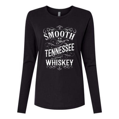 Smooth As Tennessee Whiskey Womens Cotton Relaxed Long Sleeve T-Shirt