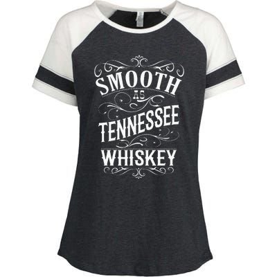 Smooth As Tennessee Whiskey Enza Ladies Jersey Colorblock Tee