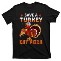 Save a turkey eat a pizza Funny Thanksgiving costume T-Shirt