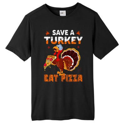 Save a turkey eat a pizza Funny Thanksgiving costume Tall Fusion ChromaSoft Performance T-Shirt