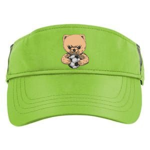 Soccer Angry Teddy Bear Cute Adult Drive Performance Visor