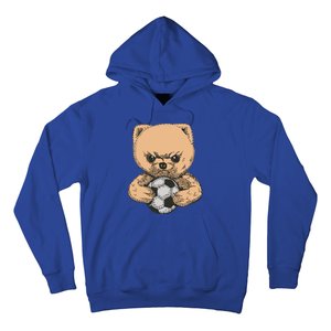 Soccer Angry Teddy Bear Cute Hoodie