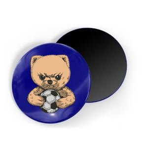 Soccer Angry Teddy Bear Cute Magnet