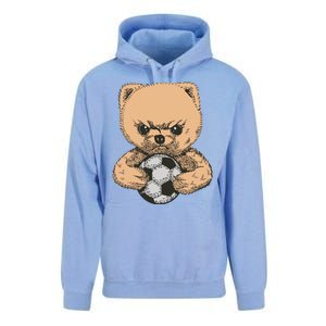 Soccer Angry Teddy Bear Cute Unisex Surf Hoodie