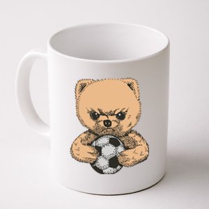 Soccer Angry Teddy Bear Cute Coffee Mug