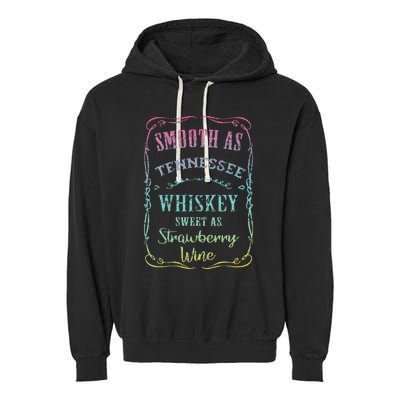 Smooth As Tennessee Whiskey Humour Vacation Garment-Dyed Fleece Hoodie