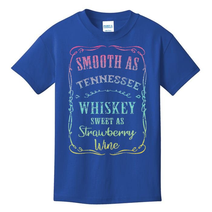 Smooth As Tennessee Whiskey Humour Vacation Kids T-Shirt