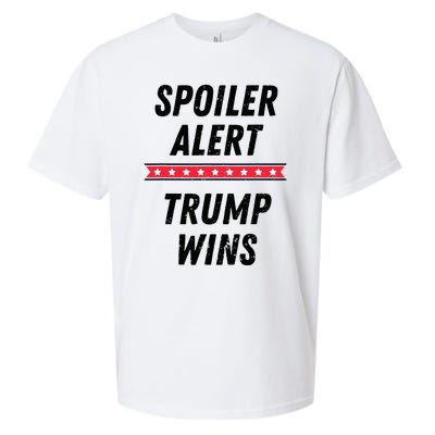 Spoiler Alert Trump Wins 2024 Presidential Election Sueded Cloud Jersey T-Shirt