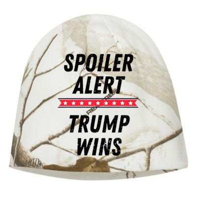 Spoiler Alert Trump Wins 2024 Presidential Election Kati - Camo Knit Beanie