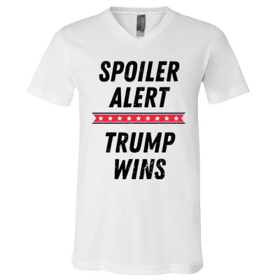 Spoiler Alert Trump Wins 2024 Presidential Election V-Neck T-Shirt