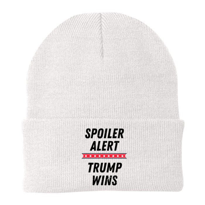 Spoiler Alert Trump Wins 2024 Presidential Election Knit Cap Winter Beanie