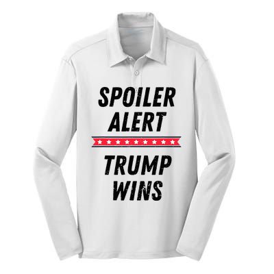 Spoiler Alert Trump Wins 2024 Presidential Election Silk Touch Performance Long Sleeve Polo