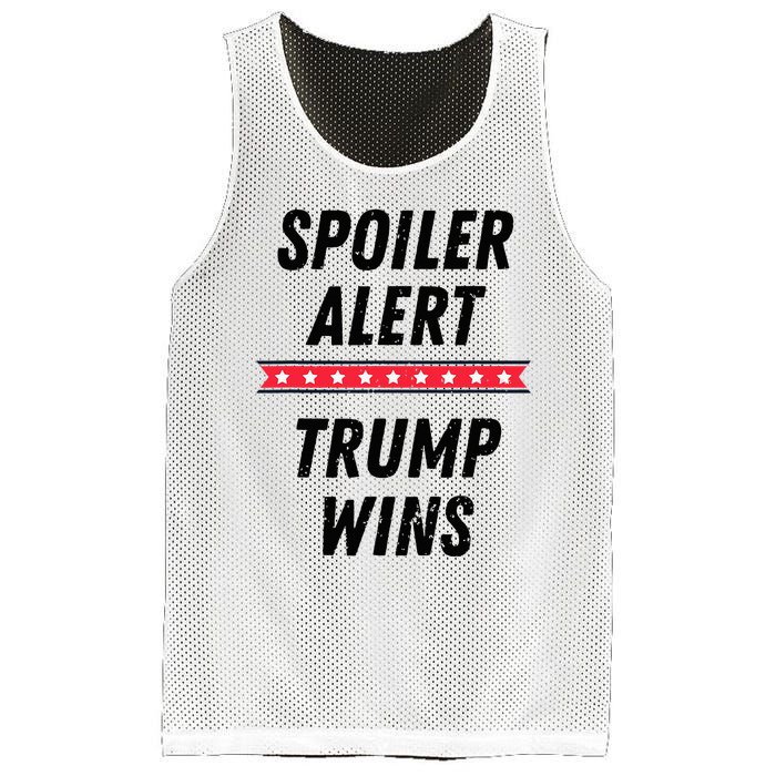 Spoiler Alert Trump Wins 2024 Presidential Election Mesh Reversible Basketball Jersey Tank