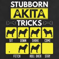 Stubborn Akita Tricks Funny Dog Lover Gift Adult Drive Performance Visor