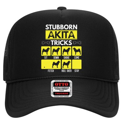Stubborn Akita Tricks Funny Dog Lover Gift Trucker Hat