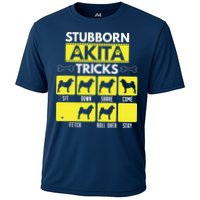 Stubborn Akita Tricks Funny Dog Lover Gift Cooling Performance Crew T-Shirt