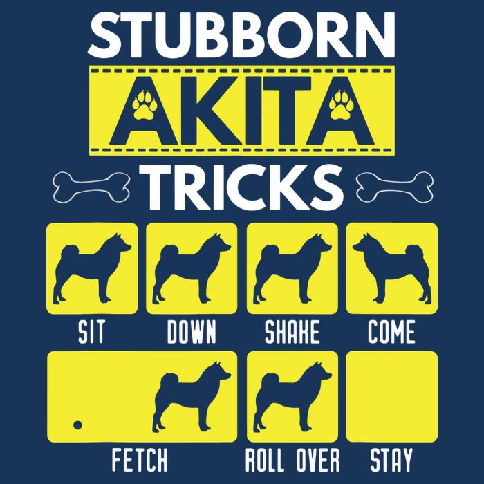 Stubborn Akita Tricks Funny Dog Lover Gift Cooling Performance Crew T-Shirt