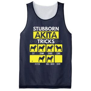 Stubborn Akita Tricks Funny Dog Lover Gift Mesh Reversible Basketball Jersey Tank