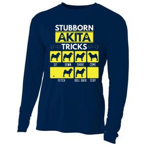 Stubborn Akita Tricks Funny Dog Lover Gift Cooling Performance Long Sleeve Crew