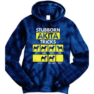 Stubborn Akita Tricks Funny Dog Lover Gift Tie Dye Hoodie