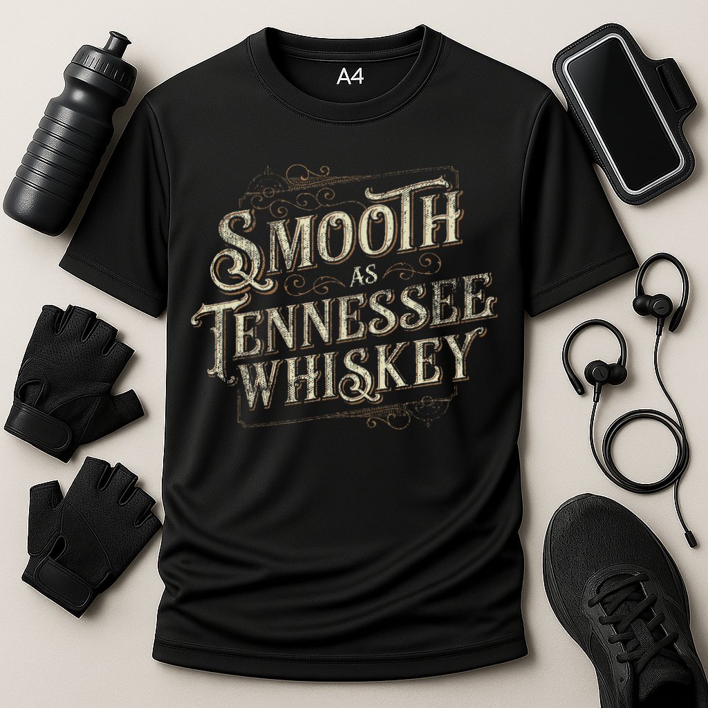 Smooth As Tennessee Whiskey Country Cooling Performance Crew T-Shirt