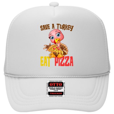 Save A Turkey Eat Pizza Funny Thanksgiving Trucker Hat